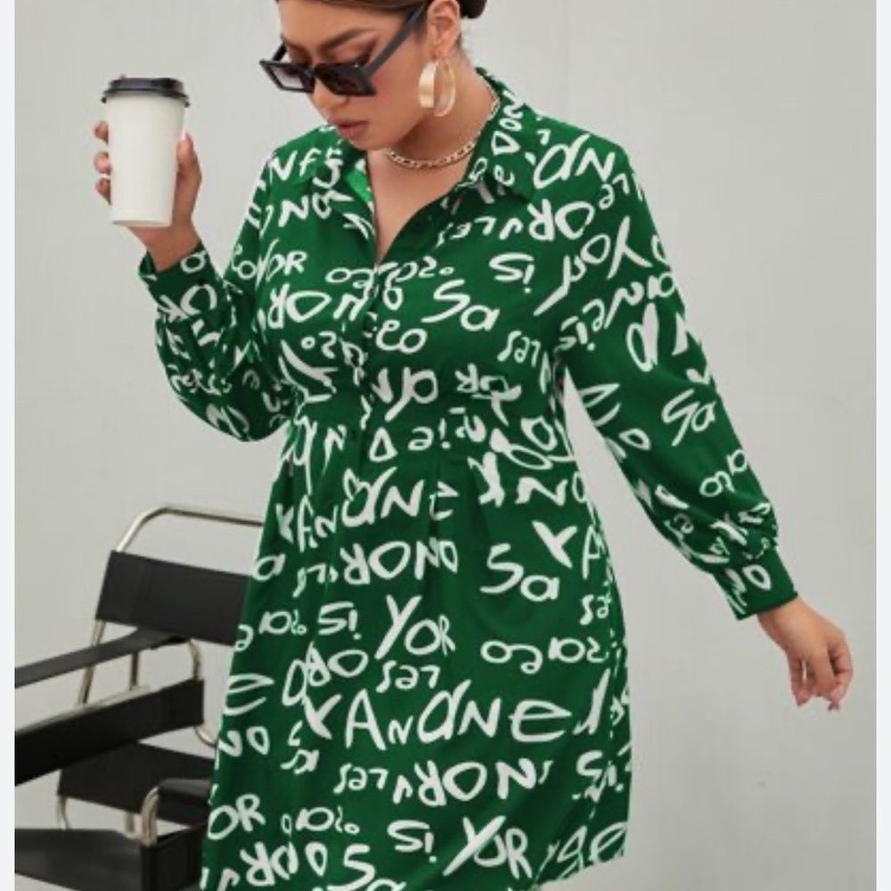 Plus Letter dress
